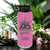 Pink Pickleball Water Bottle With Pickle Queen Design