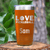 Orange Pickleball Tumbler With Pickleball Love Design