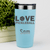 Teal Pickleball Tumbler With Pickleball Love Design