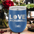 Blue Pickleball Wine Tumbler With Pickleball Love Design