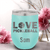 Teal Pickleball Wine Tumbler With Pickleball Love Design