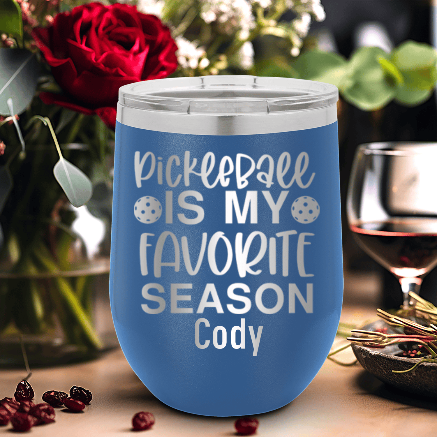 Pickleball Season Wine Tumbler