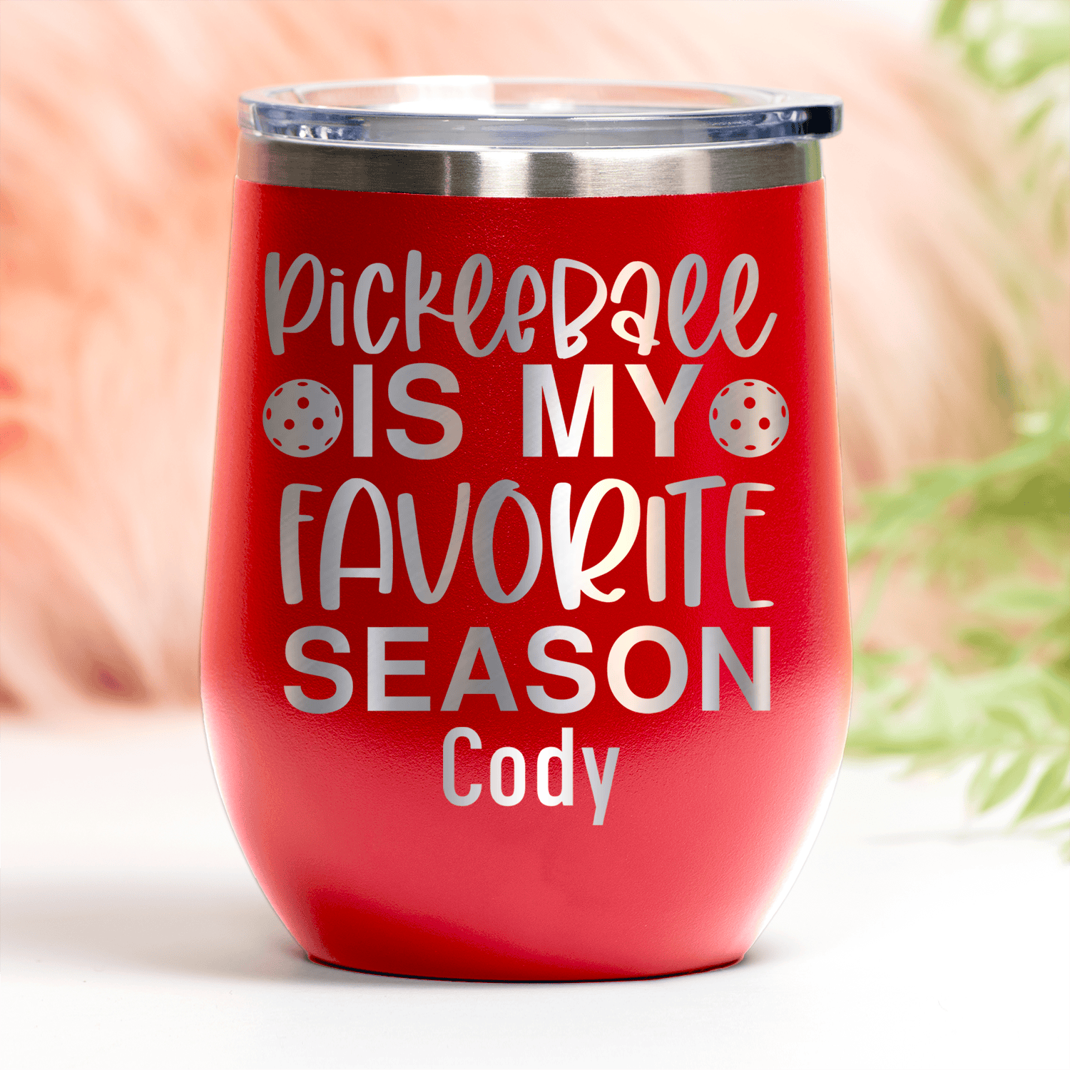 Pickleball Season Wine Tumbler