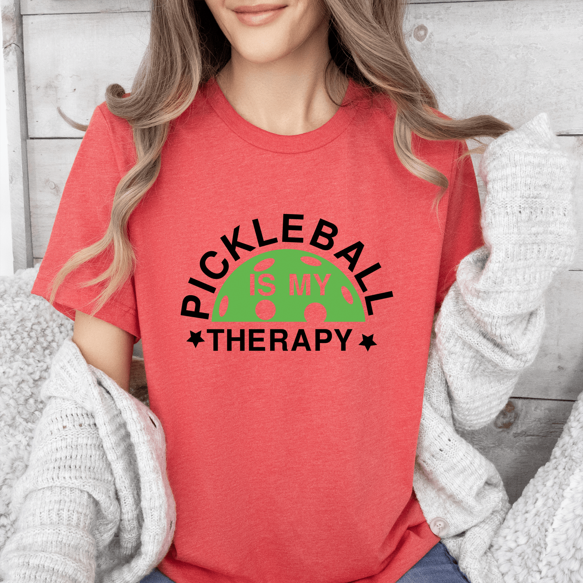 Pickleball Therapy Womens T Shirt