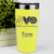 Yellow Pickleball Tumbler With Pickles Peach And Love Design