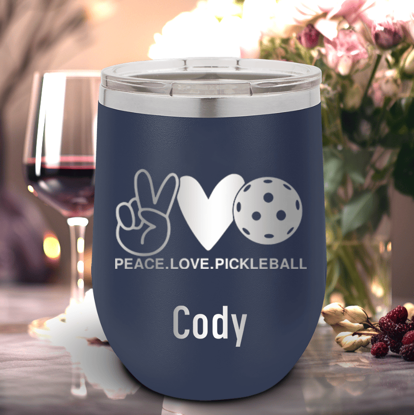 Pickles Peach And Love Wine Tumbler