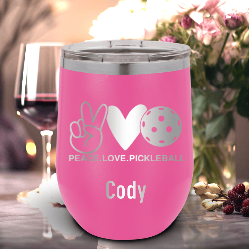 Pickles Peach And Love Wine Tumbler