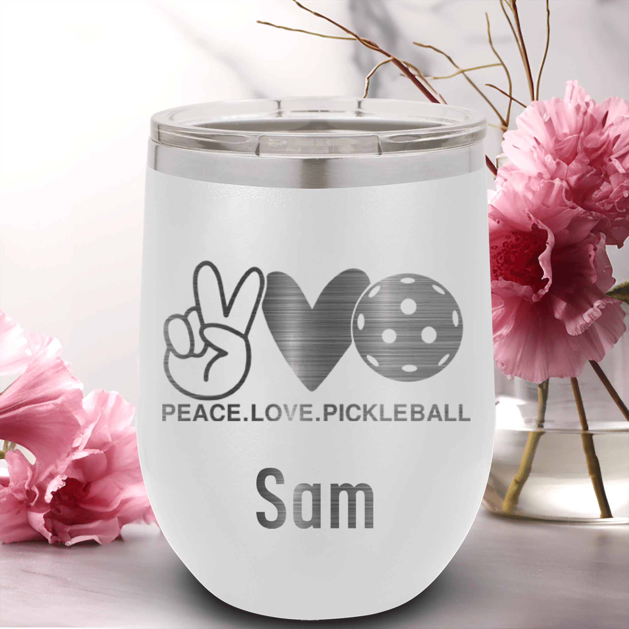 Pickles Peach And Love Wine Tumbler