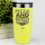 Yellow Best Friend Tumbler With Pizza And You Are All I Need Design