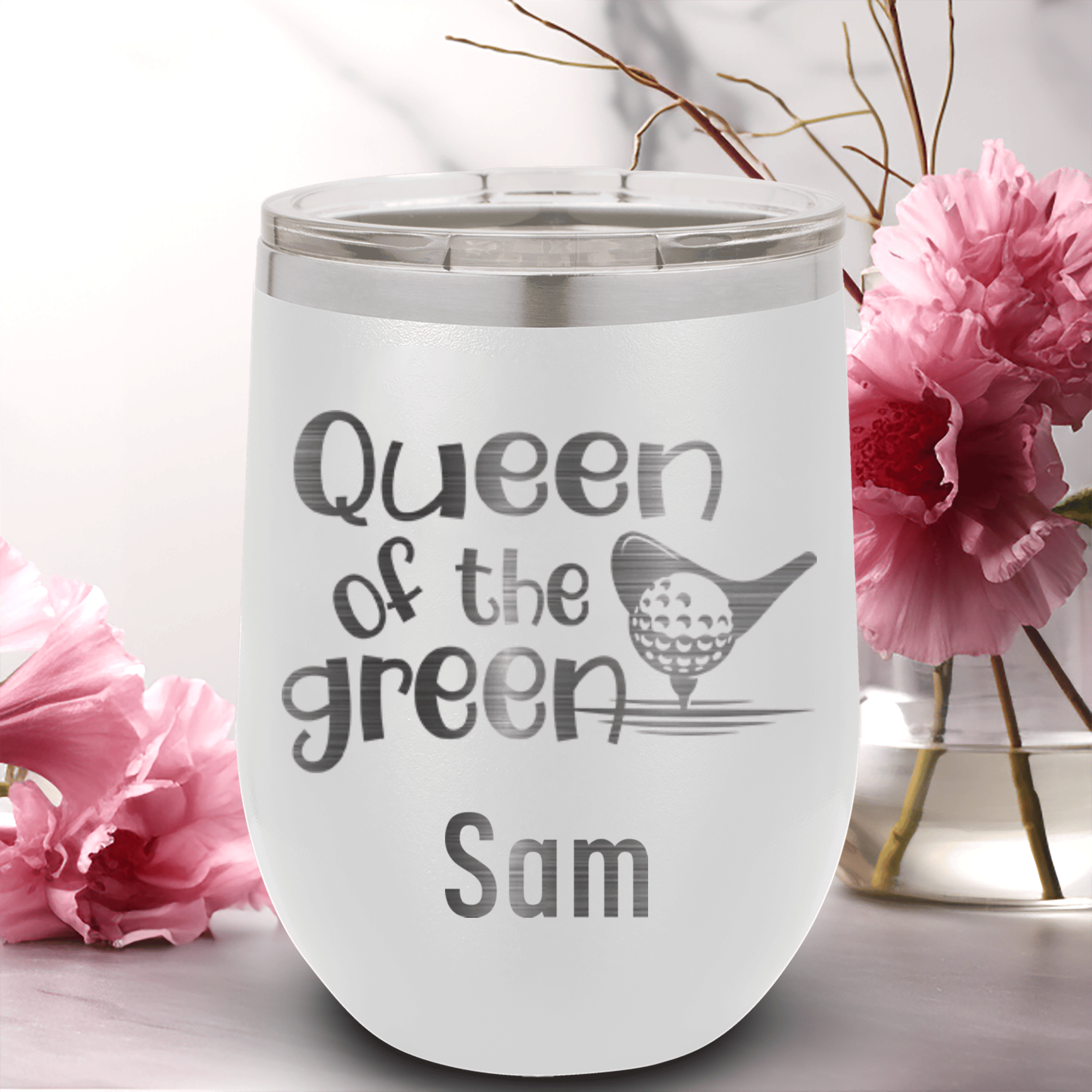 Queen Of The Green Wine Tumbler