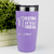 Light Purple Nurse Tumbler With Resting Nurses Face Design