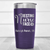 Purple Nurse Tumbler With Resting Nurses Face Design