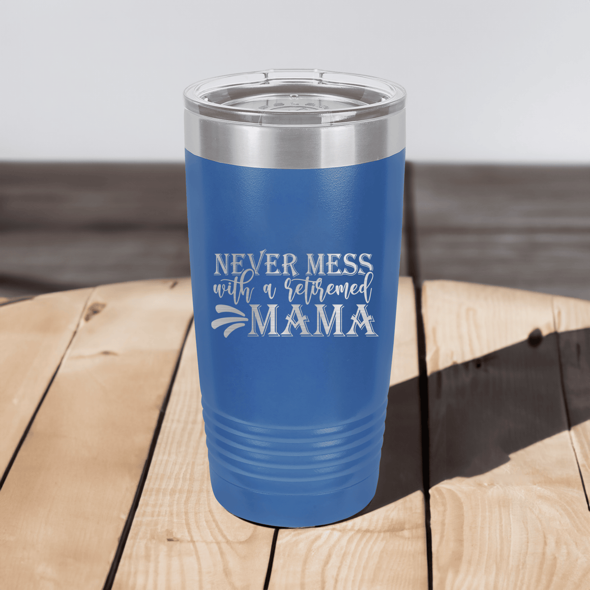 Retired Mama On Duty Tumbler