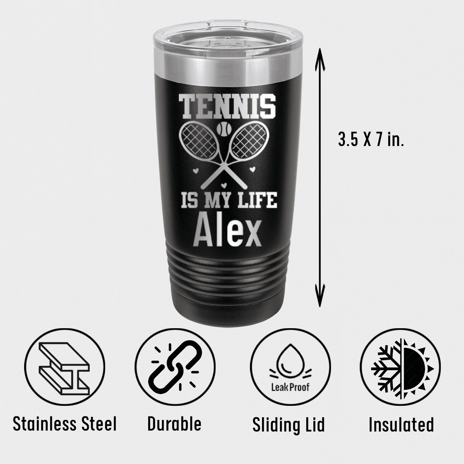 Rockin Tennis Life Tumbler