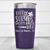 Purple Nurse Tumbler With Sanity Nurse Life Design