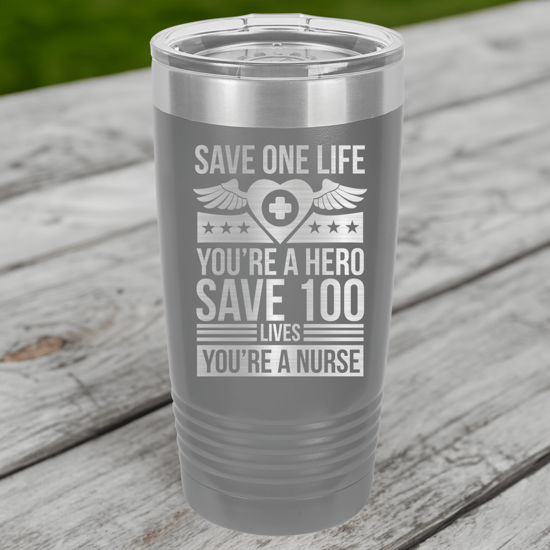 Funny Save 100 Lives Youre A Nurse Ringed Tumbler