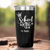 Black Teacher Tumbler With School King Design