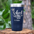 Navy Teacher Tumbler With School King Design