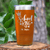 Orange Teacher Tumbler With School King Design