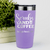 Light Purple Nurse Tumbler With Scrubs And Coffee Design