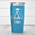 Light Blue Birthday Tumbler With Seventy And Fabulous Design