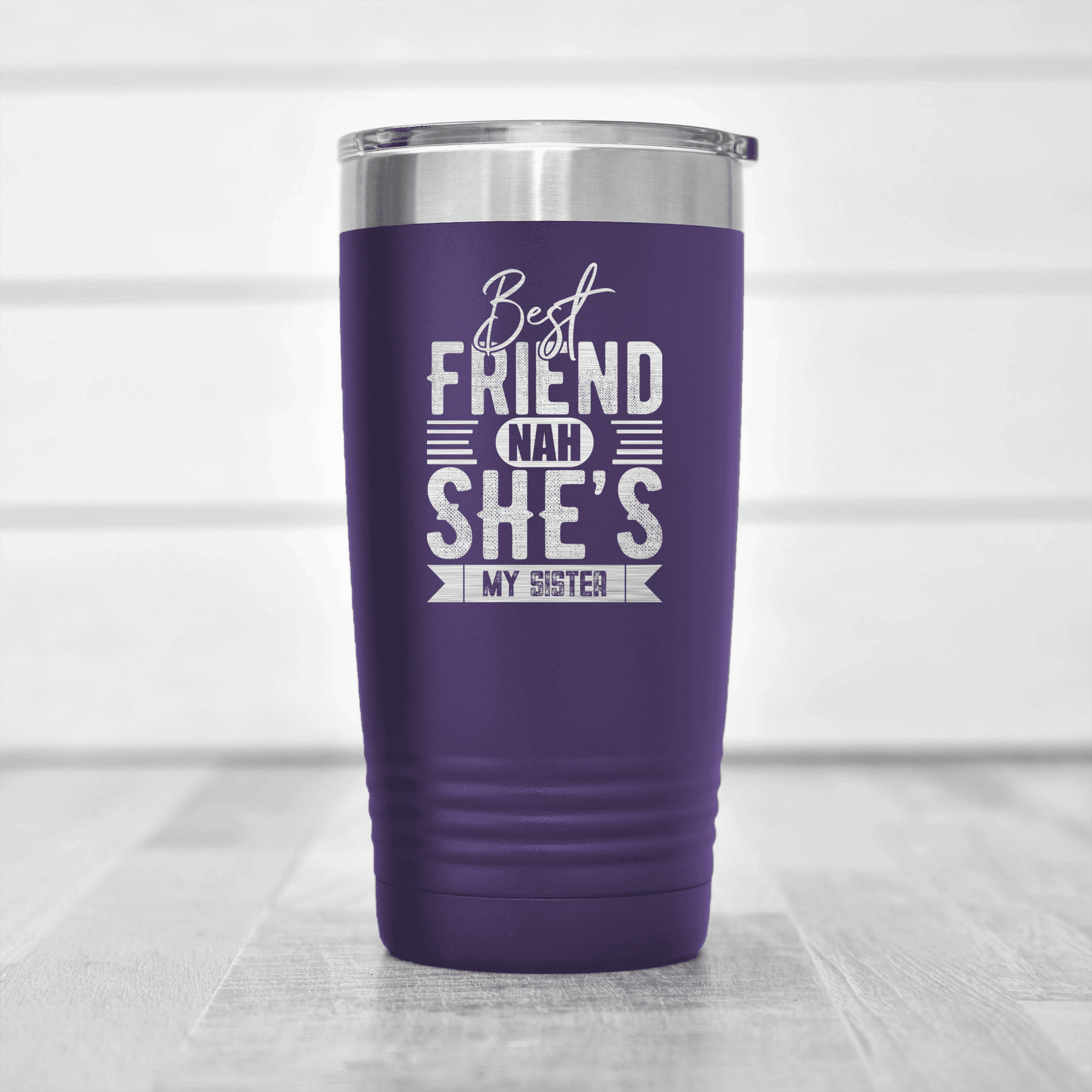 Purple Best Friend tumbler Shes My Sister