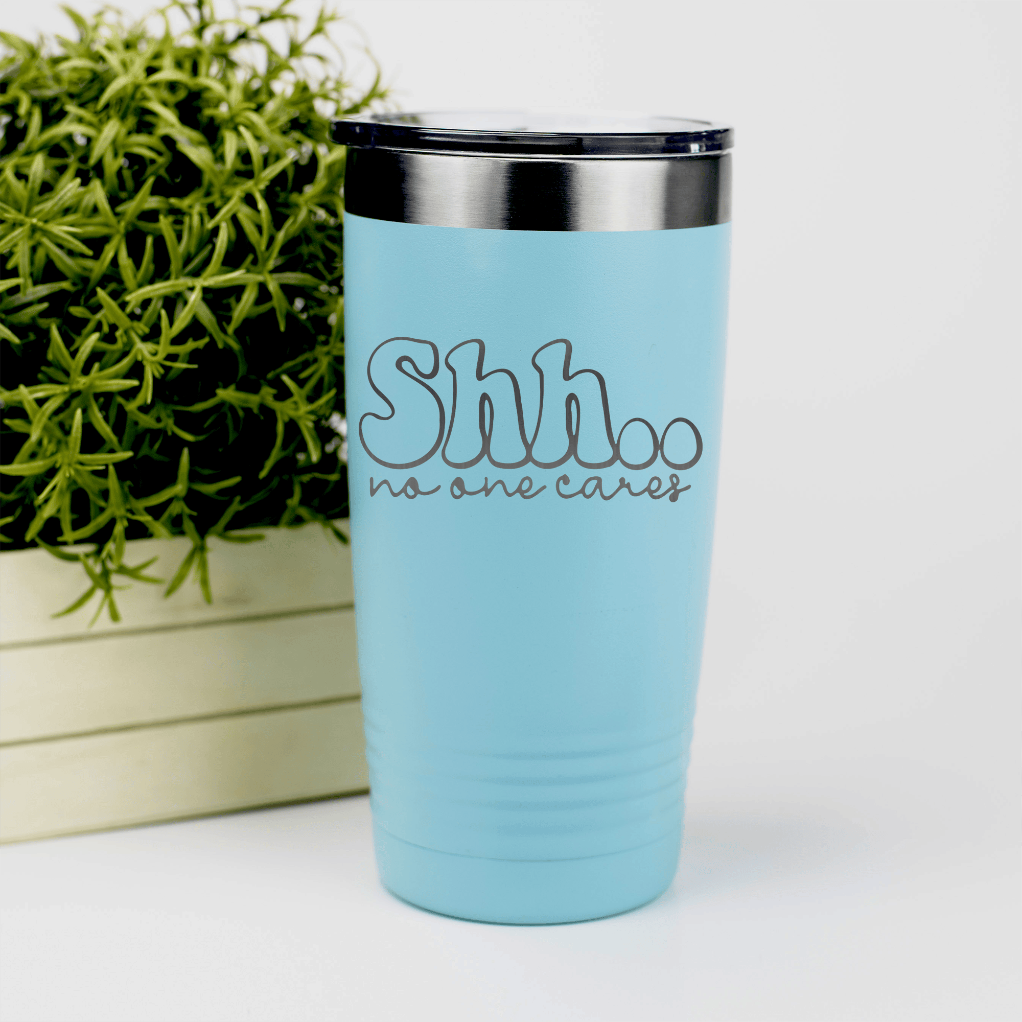 Teal pickelball tumbler Shh