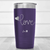 Purple Valentines Day Tumbler With Simple Love Design