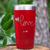 Red Valentines Day Tumbler With Simple Love Design