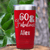 Red Birthday Tumbler With Sixty And Fabullous Design