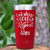 Red Golf Gifts For Her Tumbler With Sleeping Eating Golfing Design