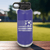 Purple Soccer Water Bottle With Soccer Patriotism Star Spangled Goals Design