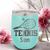 Teal Tennis For Her Wine Tumbler With Straight Ballin Tennis Design