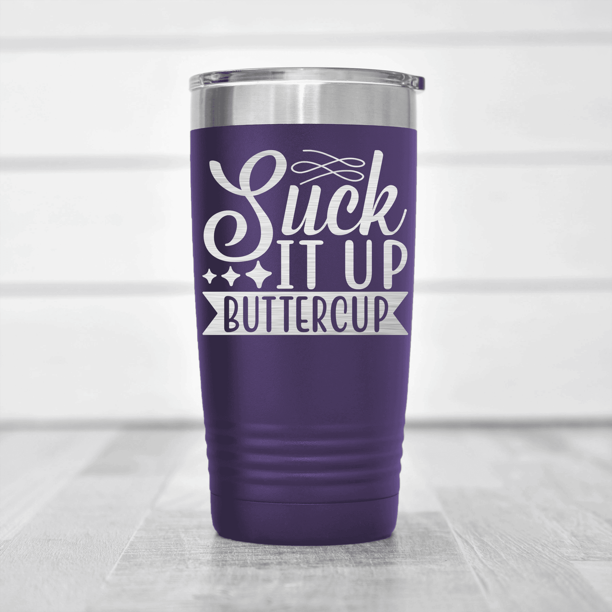 Purple pickelball tumbler Suck It Up Buttercup