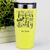 Yellow Teacher Tumbler With Teachers Are Batty Design