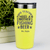 Yellow Teacher Tumbler With Teachers Need Beer Design