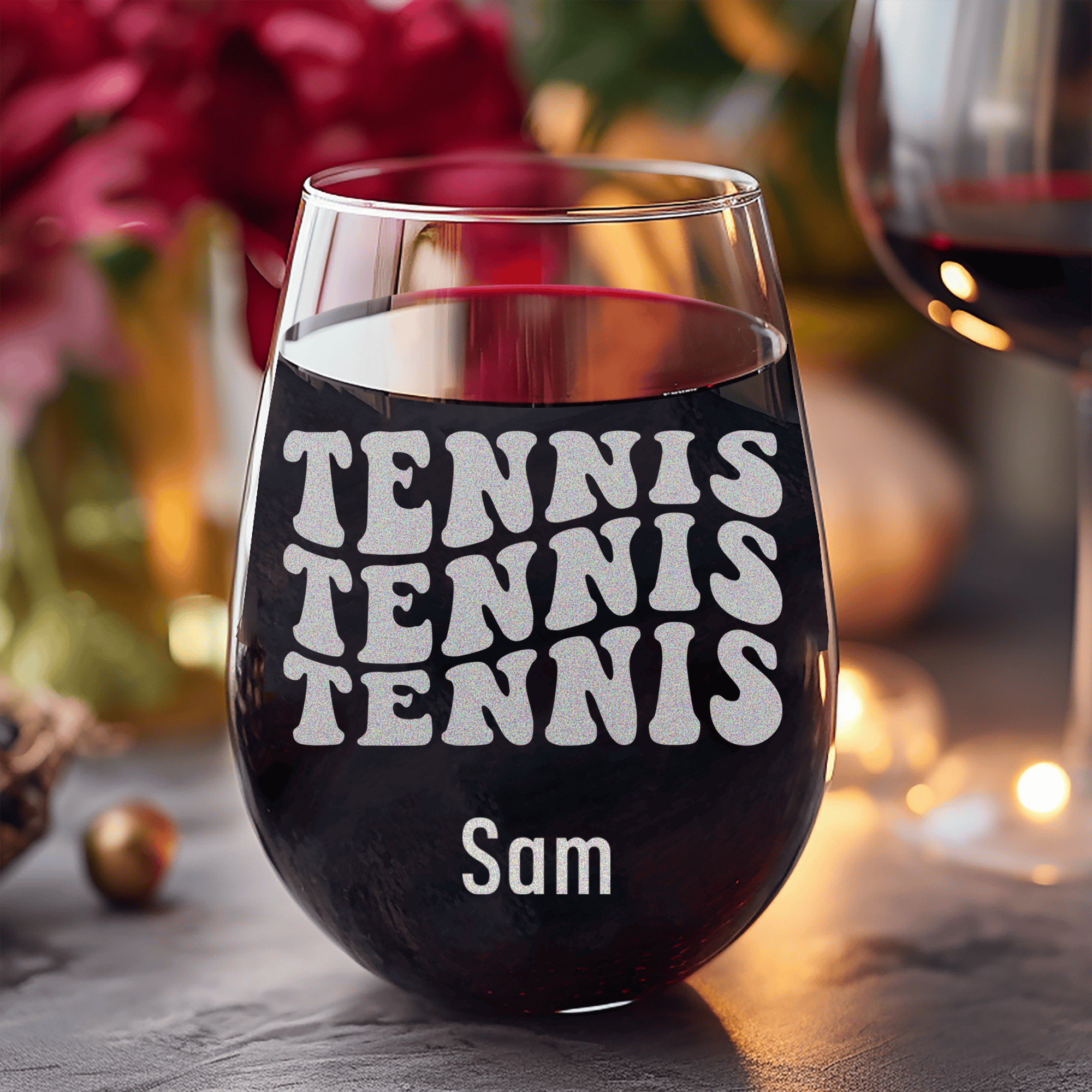 Tennis All Day Stemless Wine Glass