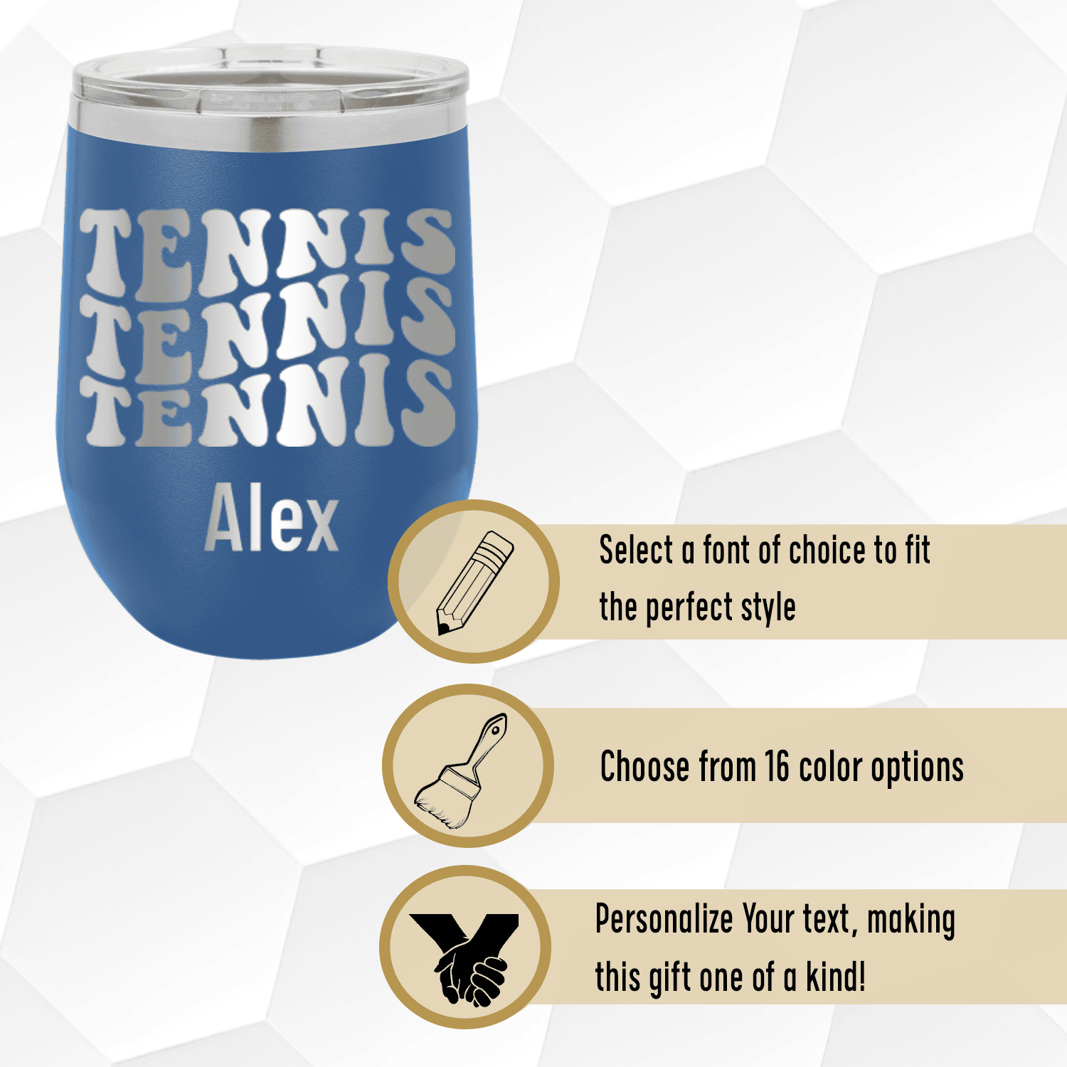 Tennis All Day Wine Tumbler