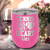 Pink Tennis For Her Wine Tumbler With Tennis Has My Heart Design