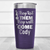 Purple Pickleball Tumbler With Text Pickle Design