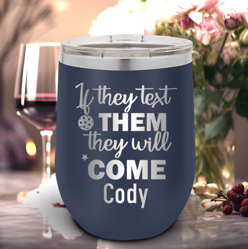 Text Pickle Wine Tumbler