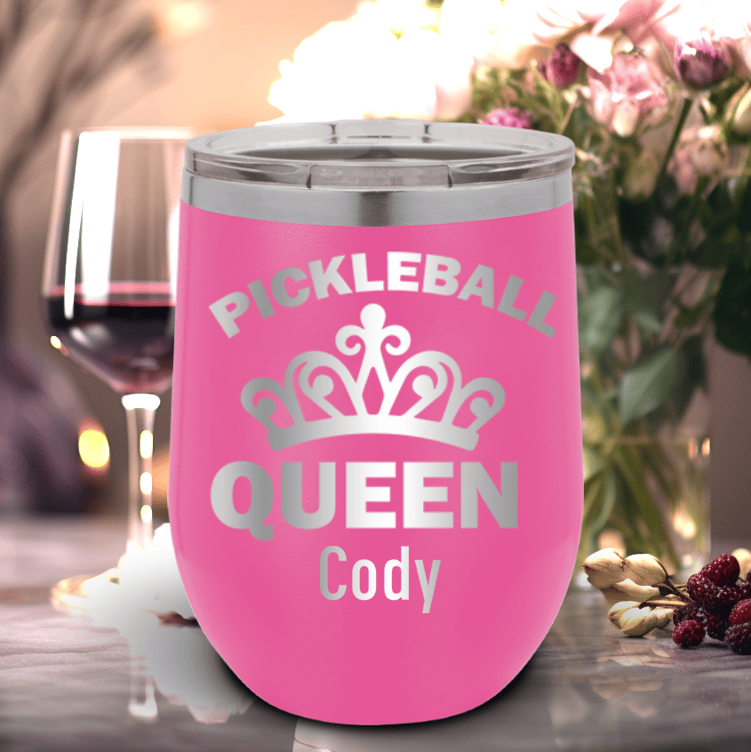 The Pickleball Queen Wine Tumbler