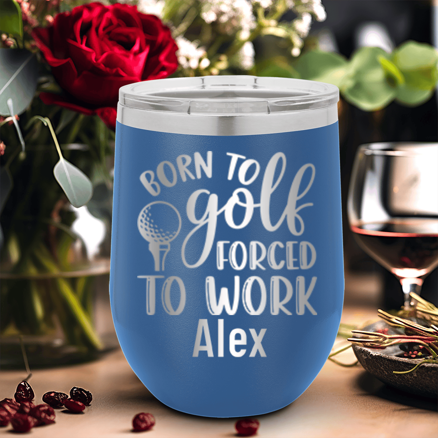 This Girls Born To Golf Wine Tumbler