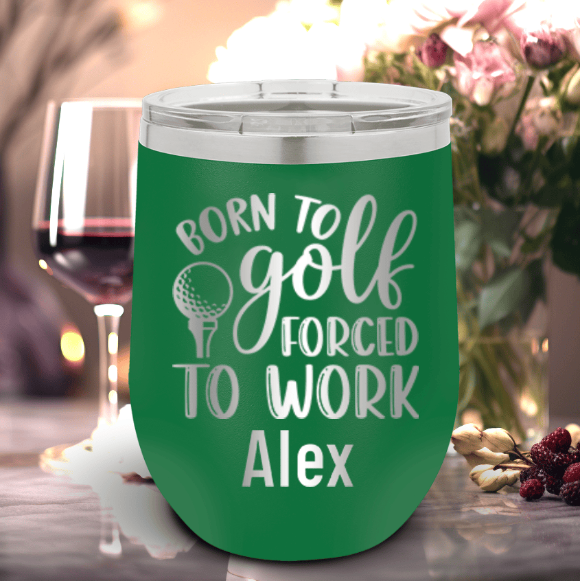 This Girls Born To Golf Wine Tumbler