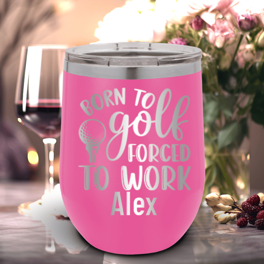 This Girls Born To Golf Wine Tumbler