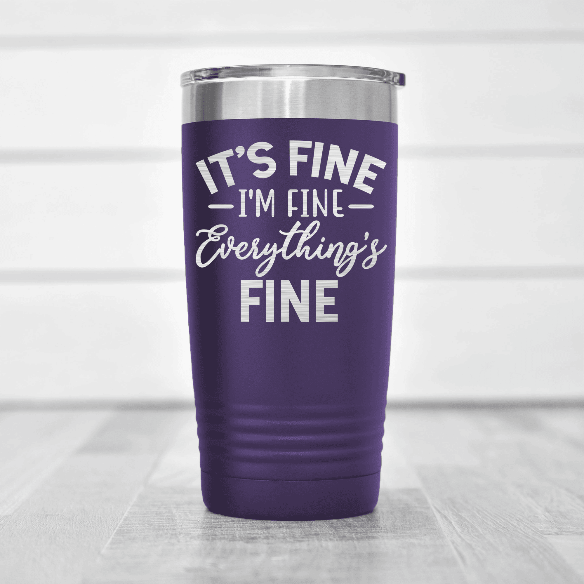 Purple pickelball tumbler Totally Not Fine