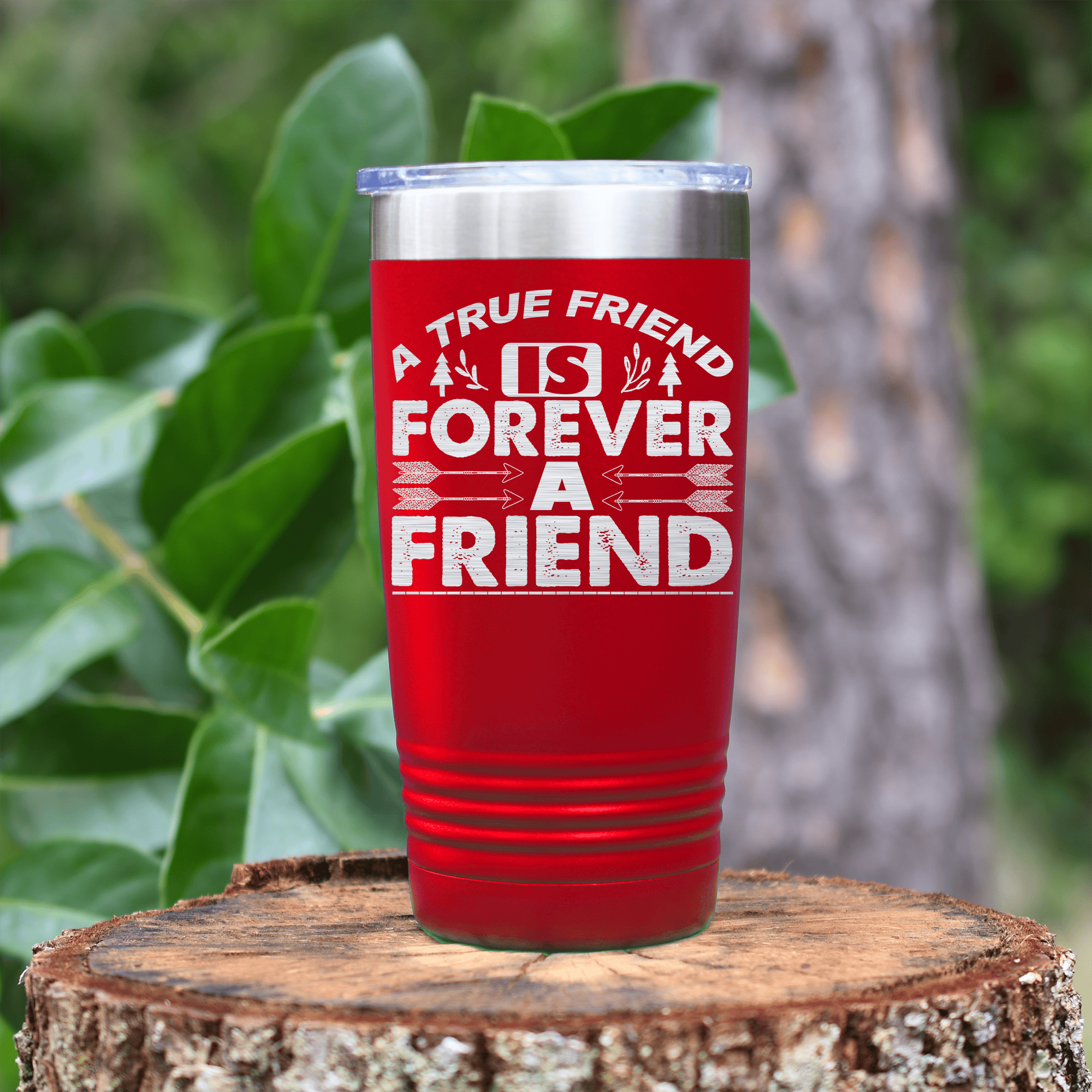 Red Best Friend tumbler True Friendship Is Forever Friend