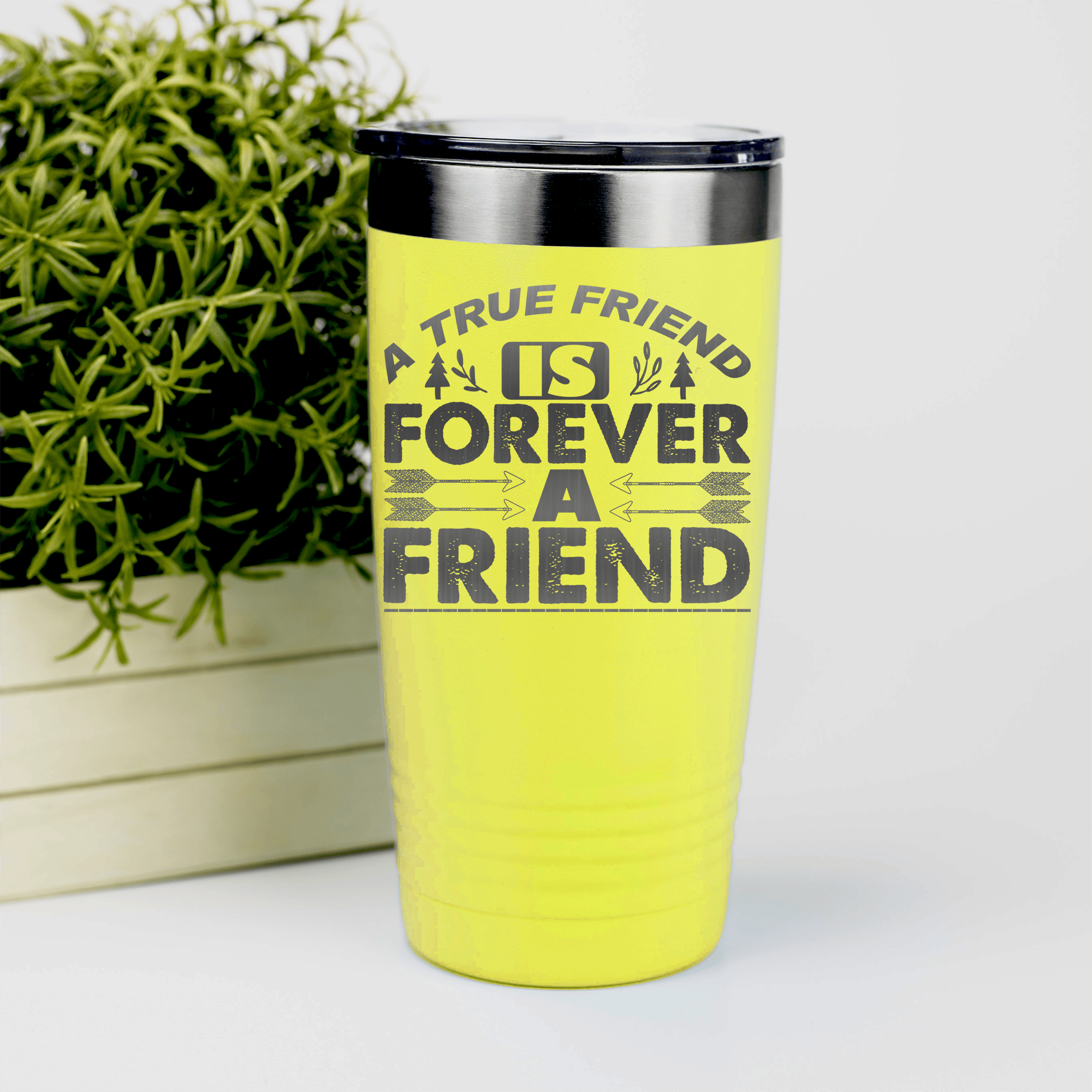 Yellow Best Friend tumbler True Friendship Is Forever Friend