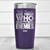 Purple Best Friend Tumbler With Who Needs Enemies Design