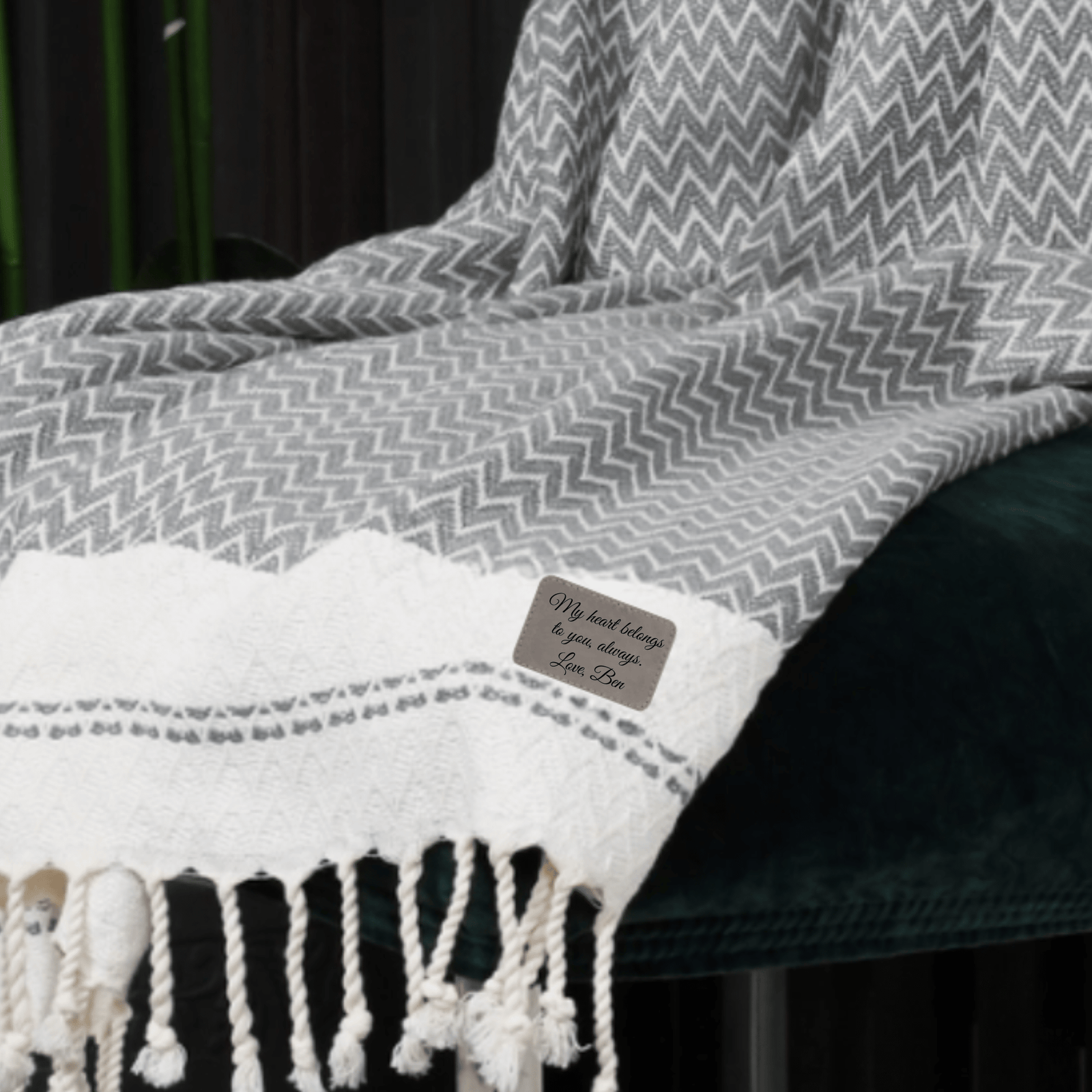 Timeless Anniversary Fringe Throw